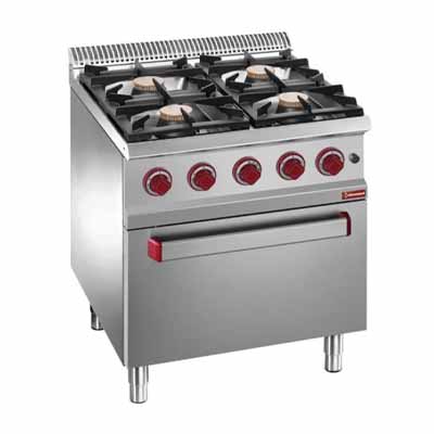 Four Burner Range with Oven